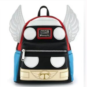 Loungefly Marvel Avengers Mighty Thor Travel Cosplay Backpack Mini Ragnarok‎